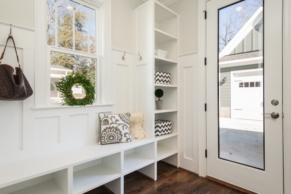 Declutter your mudroom and entry for a quick sale