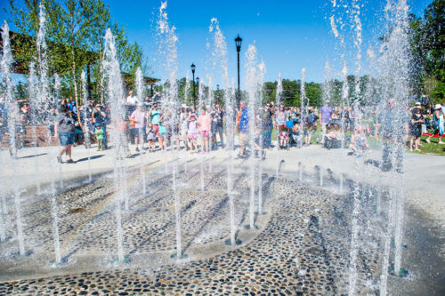 Peachtree Corners Town Center Interactive Fountain